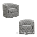 Grey Swivel Arm Chair Hidup Room Chairs